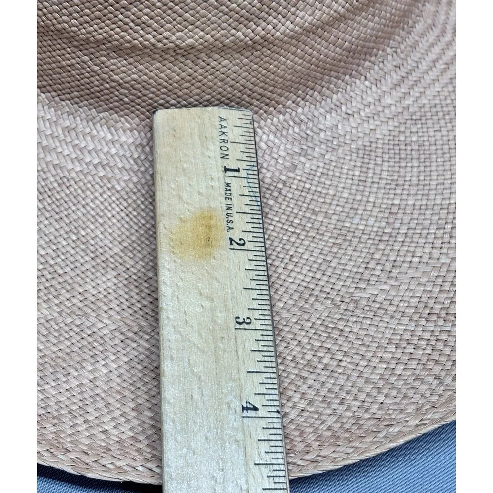 Darcy Creech Southport Straw Hat Wide Brim Peach 21in Beach‎ Resort